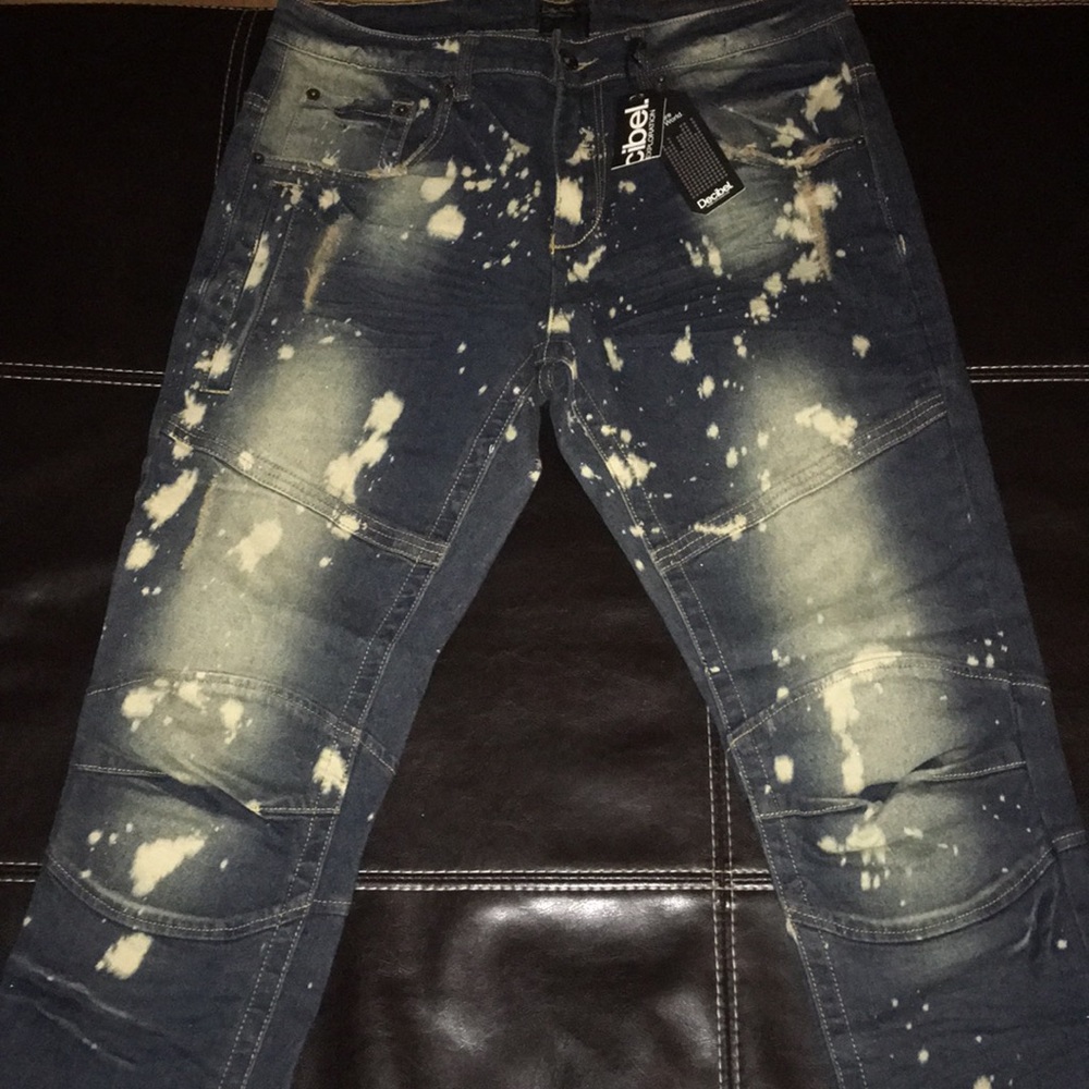 Decibel Dark Blue Deep Bleach Jeans